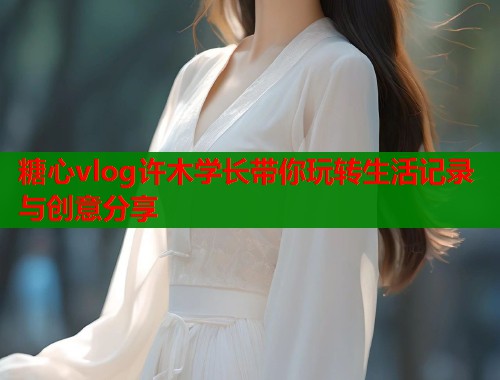 糖心vlog许木学长带你玩转生活记录与创意分享