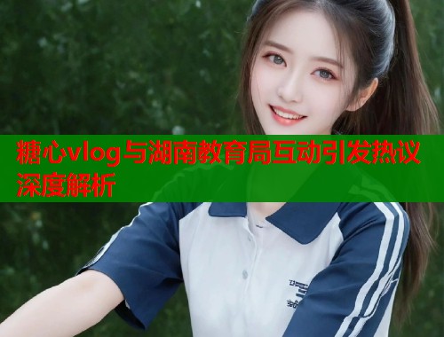 糖心vlog与湖南教育局互动引发热议深度解析