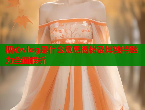 糖心vlog是什么意思揭秘及其独特魅力全面解析
